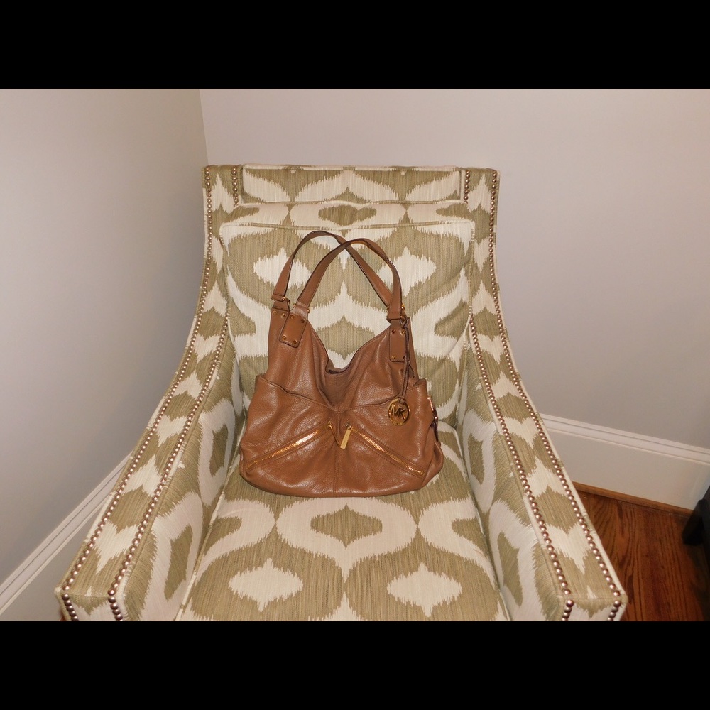 Brown leather Michael Michael Kors purse - Picture 2 of 5